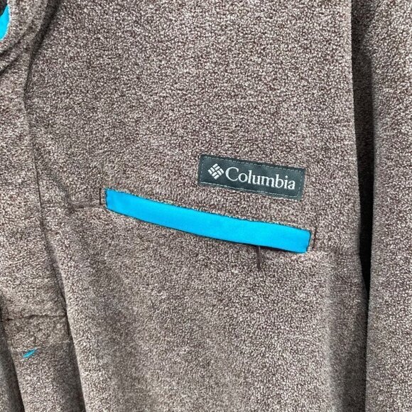 Columbia Gray Fleece 1/2 Snap Pullover Women’s Size M - Picture 3 of 5